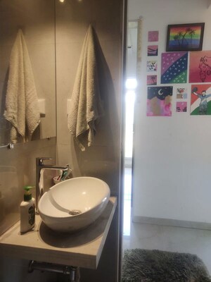 Bathroom in 1.5 BHK Apartment at Vihang Vermont, Ghodbunder Road – for Sale