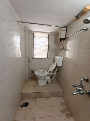 Bathroom in 2 BHK Apartment at Sankalp II, Malad East – for Rent