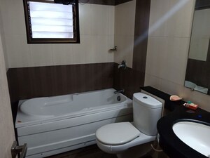 Bathroom in 2 BHK Apartment at Paranjape Blue Ridge, Hinjewadi – for Rent