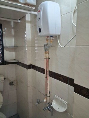 Bathroom in 1 BHK Apartment at Wonder City, Katraj – for Rent