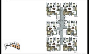 Master Plan in 4 BHK Apartment at Tribhuja Apartments, Kollur – for Sale
