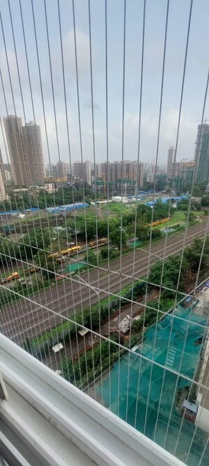 Balcony in 3 BHK Apartment at Runwal Forests, Kanjurmarg West – for Rent