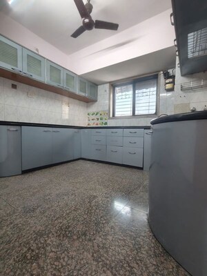 Kitchen in 3 BHK Apartment at Sea Breeze Tower, Nerul – for Rent