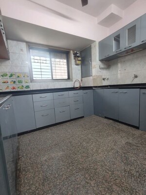 Kitchen in 3 BHK Apartment at Sea Breeze Tower, Nerul – for Rent
