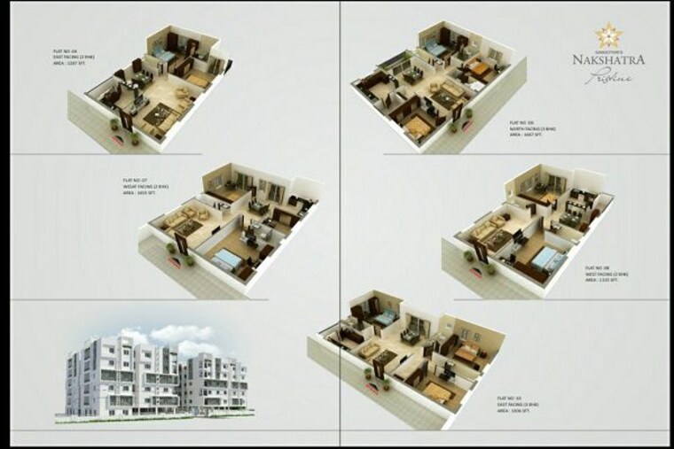 Floor Plan, alkapuri 3 Bedroom 1655 Sq.Ft. Apartment In Alkapuri Hyderabad 10751916