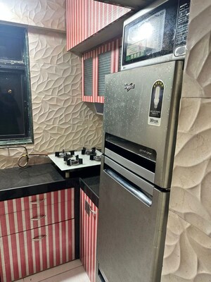 Kitchen in 1 BHK Apartment at Trimbakeshwar CHS Nerul, Nerul Sector 27 – for Rent