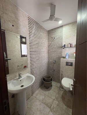 Bathroom in 3 BHK Builder Floor at Rajouri Garden – for Rent