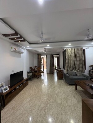 Living Room in 3 BHK Builder Floor at Rajouri Garden – for Rent