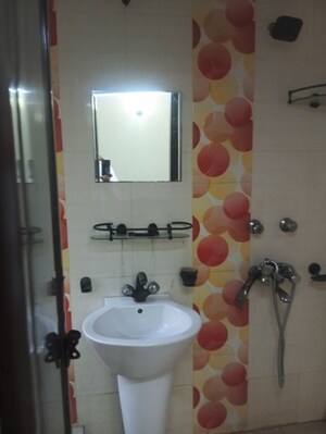 Bathroom in 3 BHK Apartment at Vidhi Apartment IP Extension, Ip Extension – for Rent
