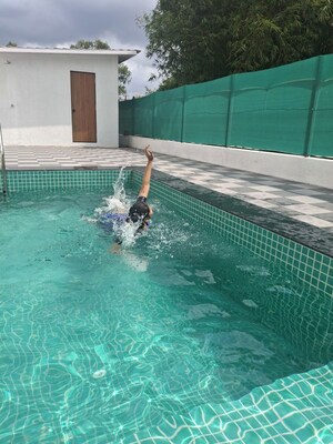 Swimming Pool in 4 BHK Villa at The Riverine Private Riverside Estate, Manor – for Sale