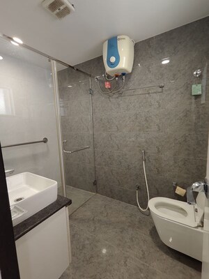Bathroom in 3 BHK Builder Floor at Kakatiya Hills, Jubilee Hills – for Rent