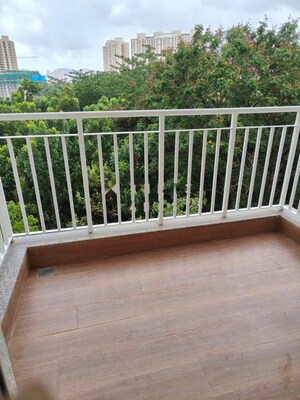 Balcony in 2 BHK Apartment at Lodha Amara, Kolshet Road – for Rent