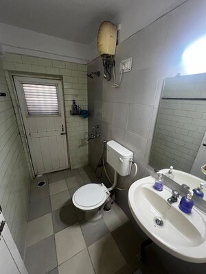 Bathroom in 3 BHK Apartment at Jal Vayu Vihar Apartments, Powai – for Rent