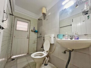 Bathroom in 3 BHK Apartment at Jal Vayu Vihar Apartments, Powai – for Rent