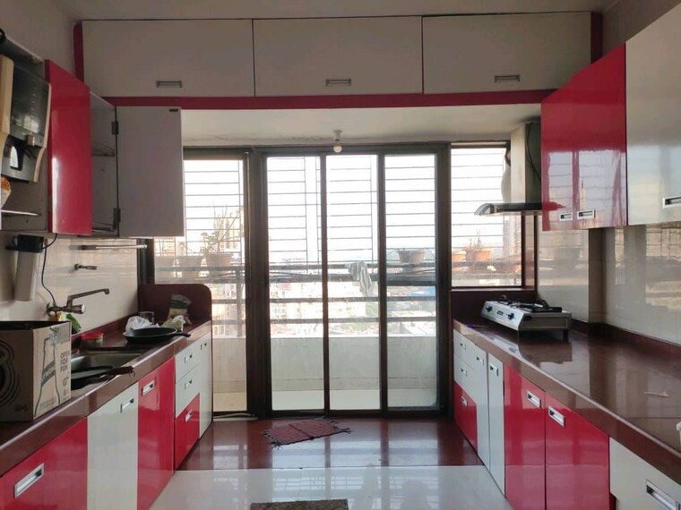 Kitchen, asian-dream-heights 3 Bedroom 1500 Sq.Ft. Apartment In Kharghar Navi Mumbai 10752236