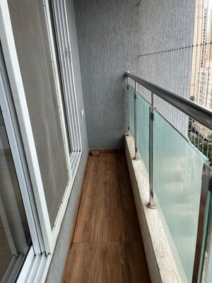 Balcony in 2 BHK Apartment at Dhamji Shamji Mahavir Spring Tulip Phase 1, Pokhran Road No Two – for Rent