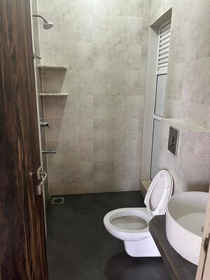 Bathroom in 2 BHK Apartment at Dhamji Shamji Mahavir Spring Tulip Phase 1, Pokhran Road No Two – for Rent