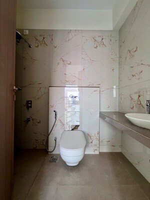Bathroom in 3 BHK Apartment at Raymond The Invictus By GS, Pokhran Road No One – for Rent