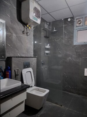Bathroom in 3.5 BHK Apartment at Maya Green Lotus Utsav, International Airport Road – for Rent