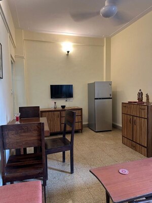 Living Room in 1 BHK Apartment at Pushpa Vihar CHS, Colaba – for Rent