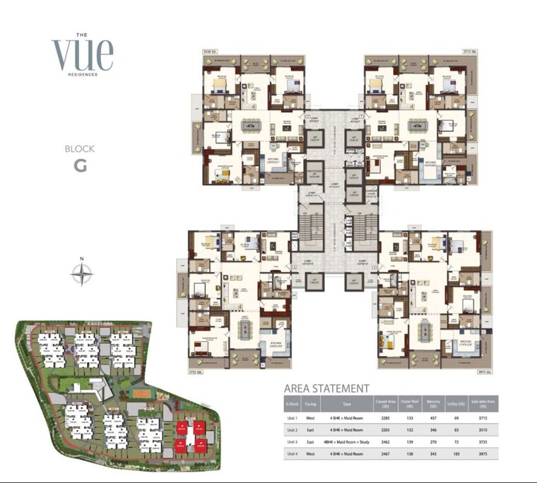 Master Plan, puppalaguda 3 Bedroom 3975 Sq.Ft. Apartment In Puppalaguda Hyderabad 10752362
