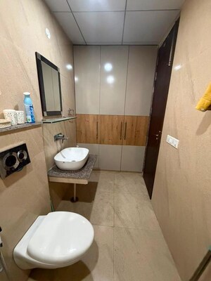 Bathroom in 3 BHK Apartment at Affinity Greens, International Airport Road – for Rent