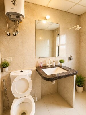 Bathroom in 2 BHK Builder Floor at Shahastradhara Road – for Rent