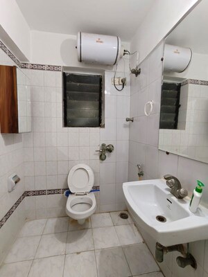 Bathroom in 2 BHK Apartment at Lake Side Cooperative Housing Society, Chandivali – for Rent