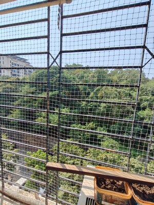Balcony in 2 BHK Apartment at Lake Side Cooperative Housing Society, Chandivali – for Rent