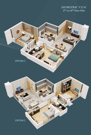 Floor Plan in 2 BHK Apartment at Nettheim Chirag Heights, Dadar East – for Sale