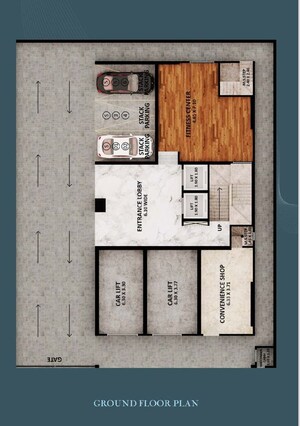 Floor Plan in 2 BHK Apartment at Nettheim Chirag Heights, Dadar East – for Sale