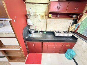 Kitchen in 1 RK Apartment at Fantasy View CHS, Jogeshwari East – for Rent