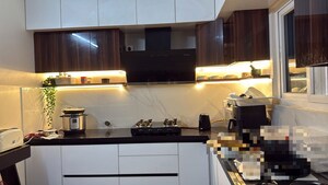 Kitchen in 3 BHK Apartment at Rajapushpa Eterna, Nanakramguda – for Rent