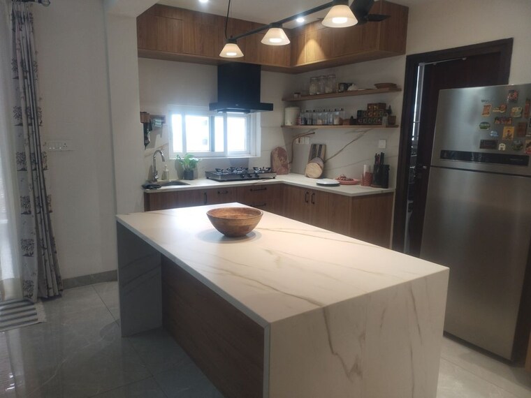 Kitchen, hallmark-sunnyside 3 Bedroom 1717 Sq.Ft. Apartment In Manchirevula Hyderabad 10752610