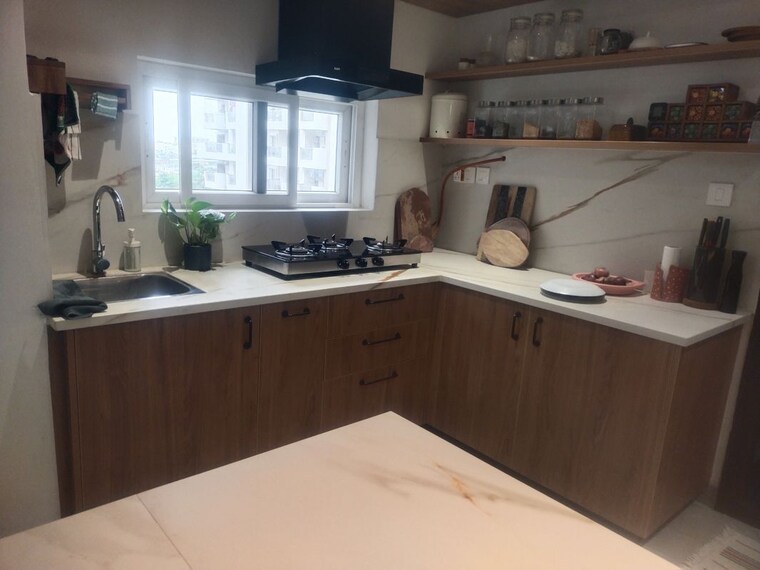Kitchen, hallmark-sunnyside 3 Bedroom 1717 Sq.Ft. Apartment In Manchirevula Hyderabad 10752610