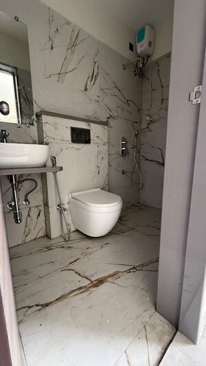 Bathroom in 2 BHK Apartment at Sheth Auris Serenity Tower 3, Malad West – for Rent