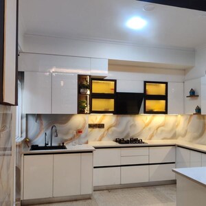 Kitchen in 3 BHK Apartment at Parsvnath Green Ville, Sector 48 – for Rent