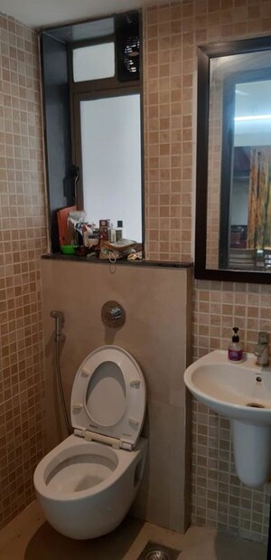 Bathroom in 1 BHK Apartment at Lodha Splendora, Ghodbunder Road – for Rent