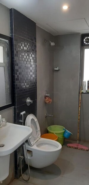 Bathroom in 1 BHK Apartment at Lodha Splendora, Ghodbunder Road – for Rent
