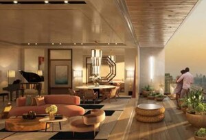 Living Room in 4 BHK Apartment at Excellency CHS, Andheri West – for Rent