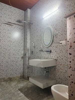 Bathroom in 3 BHK Builder Floor at Sukhdev Vihar – for Rent