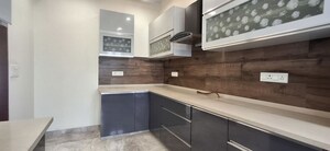 Kitchen in 3 BHK Builder Floor at Sushant Lok I – for Rent
