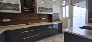 Kitchen in 3 BHK Builder Floor at Sushant Lok I – for Rent