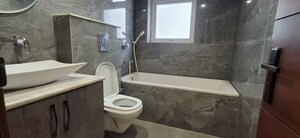 Bathroom in 3 BHK Builder Floor at Sushant Lok I – for Rent