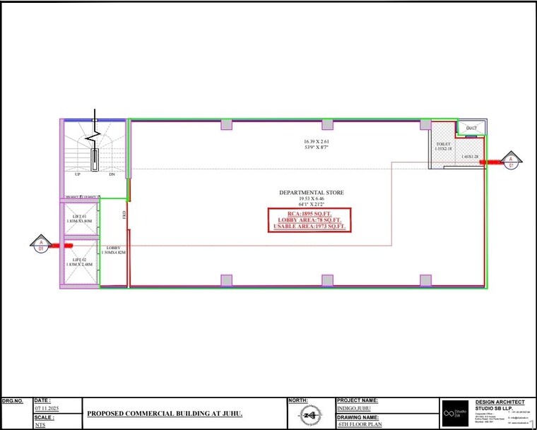 Map Location, juhu Commercial Office Space 1900 Sq.Ft. In Juhu Mumbai 10753031