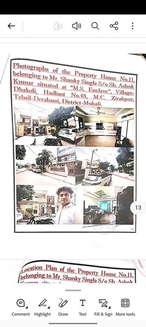 Floor Plan in  Independent House at Sector 120 – for Sale