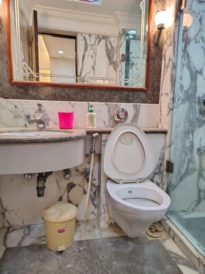 Bathroom in 3 BHK Apartment at Landmark Building Bandra West, Bandra West – for Rent