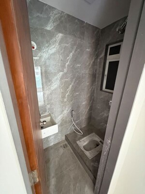 Bathroom in 1 BHK Apartment at Vridavan Elite, Vikhroli East – for Rent
