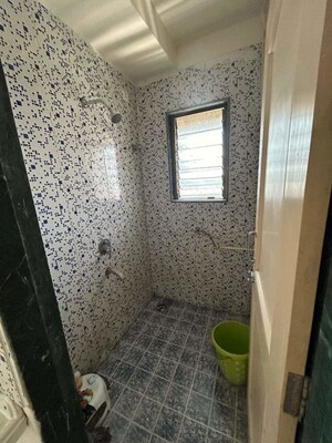 Bathroom in 1 BHK Apartment at Meghmalhar CHS Ghansoli, Ghansoli – for Rent
