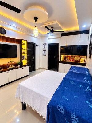 Bedroom in 3 BHK Apartment at M R Platinum 321, Raj Nagar Extension – for Rent